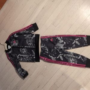 Adidas floral track suit